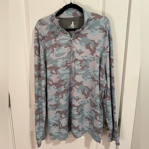 Johnnie-O - Titan Camo PREP-FORMANCE 1/4 Zip Pullover - XL